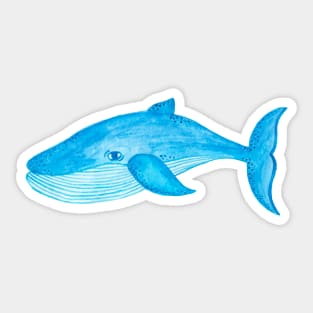 Watercolor whale Sticker